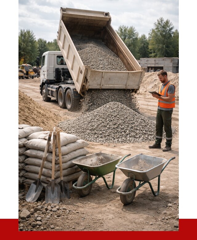 Доставка нерудных материалов в Симферополе от 1246 руб. | ПРОНЕРУДСим