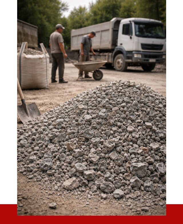 Гранитный щебень фракция 20-40 в Симферополе от 3324 руб. ПРОНЕРУДСим