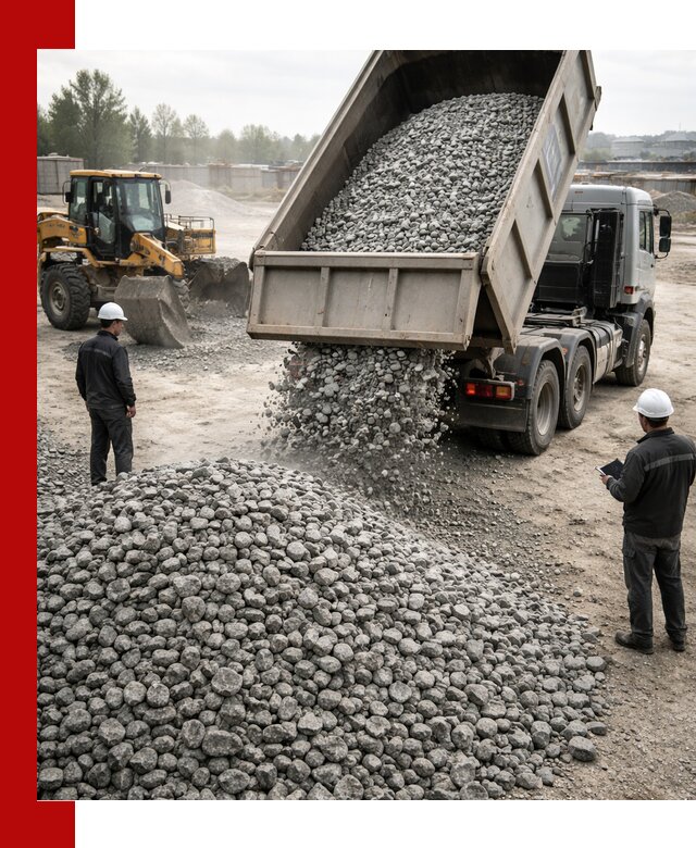 Доставка гранитного щебня фракции 20-40 в Симферополе