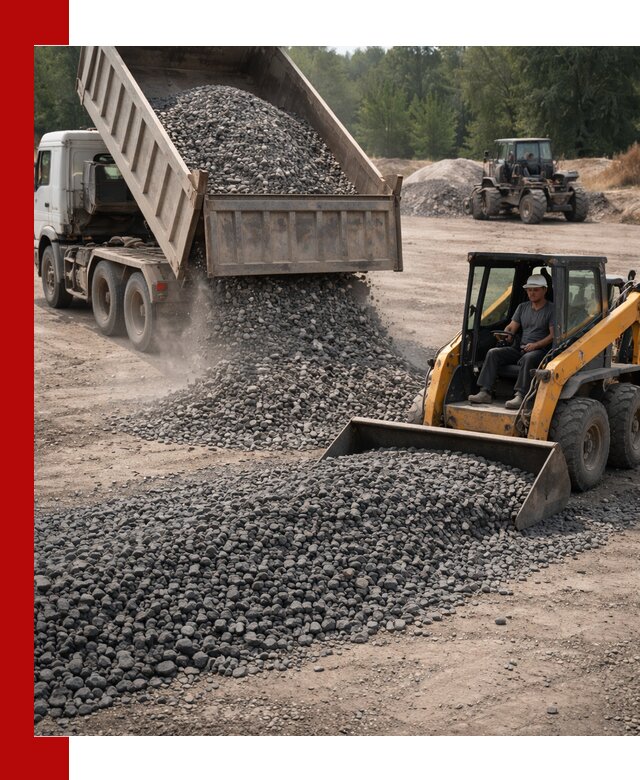 Гранитный щебень фракция 40-70 с доставкой в Симферополе