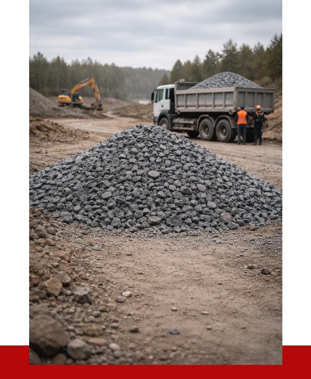 Щебень габбро диабаз фракция 40-70 в Симферополе от 2285 р-ПРОНЕРУДСим