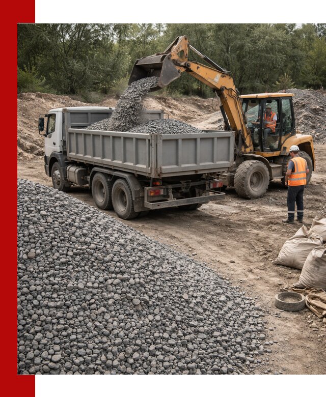 Доставка гравийного щебня в Симферополе оптом и в розницу