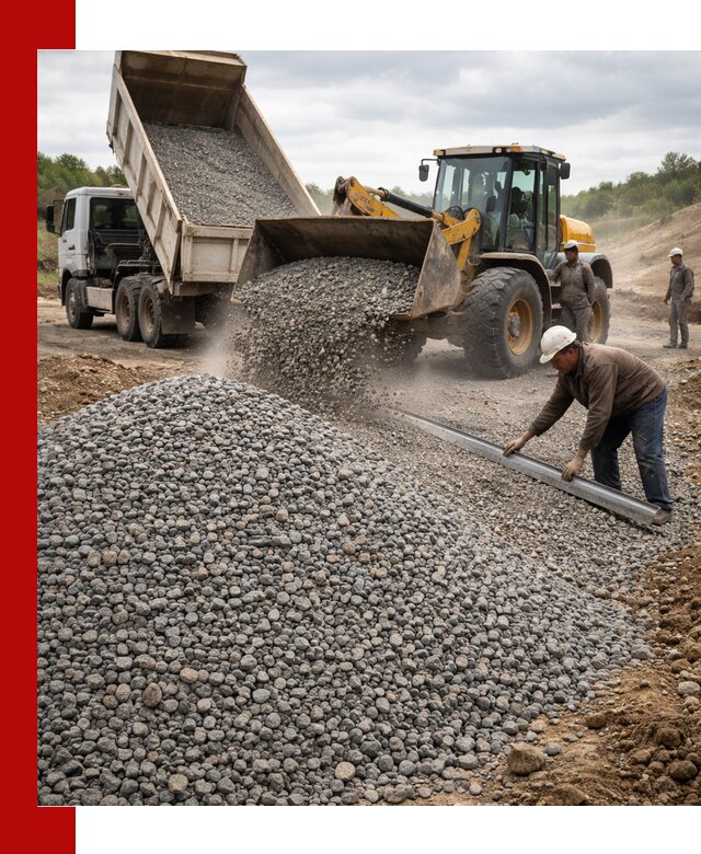 Гравийный щебень фракция 5-20 с доставкой в Симферополе