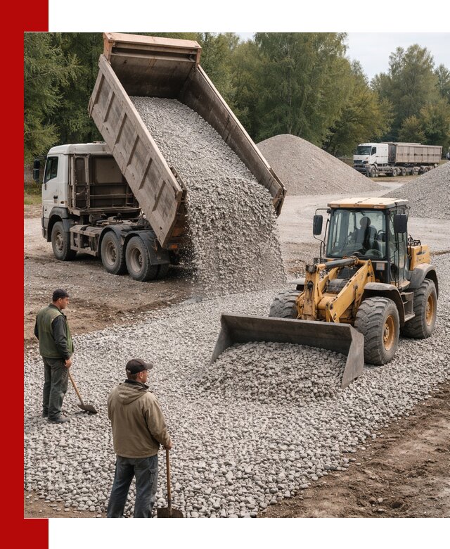 Купить гравийный щебень фракция 20-40 в Симферополе с доставкой