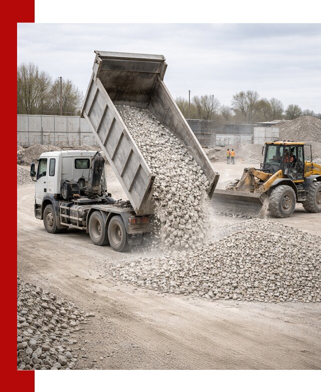 Доставка и продажа известнякового щебня в Симферополе