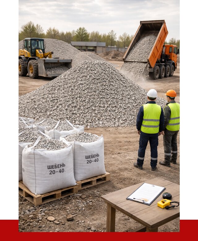 Известняковый щебень 20-40 в Симферополе от 2181 р. ПРОНЕРУДСим