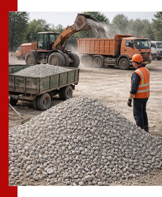 Доставка известнякового щебня фракция 20–40 в Симферополе