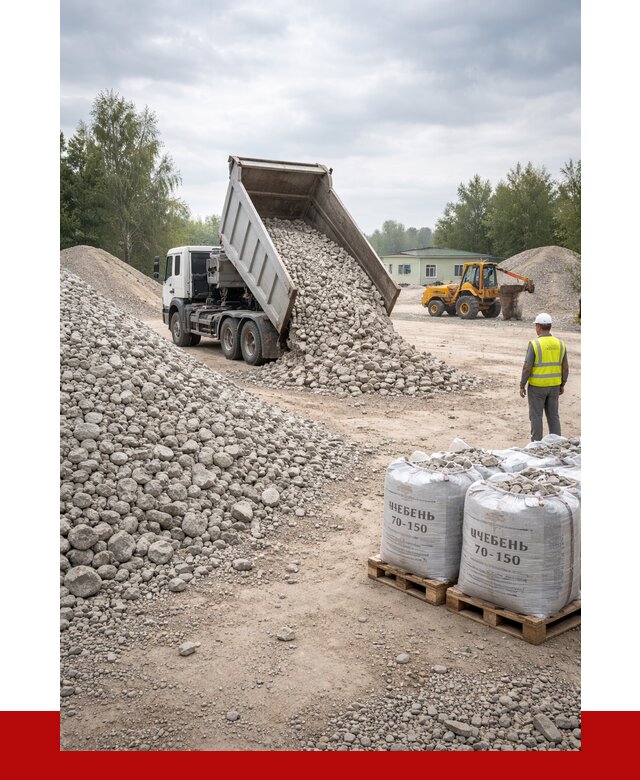 Известняковый щебень фракция 70-150 в Симферополе от 1298 р. | ПРОНЕРУДСим