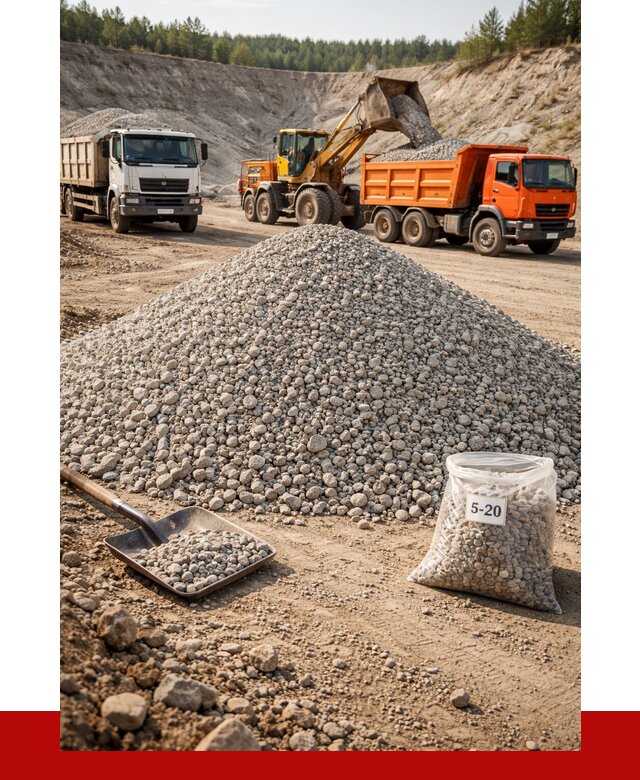 Доломитовый щебень фр. 5-20 в Симферополе от 4363 р. | ПРОНЕРУДСим