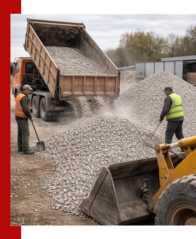 Доломитовый щебень фракции 5-20 с доставкой в Симферополе
