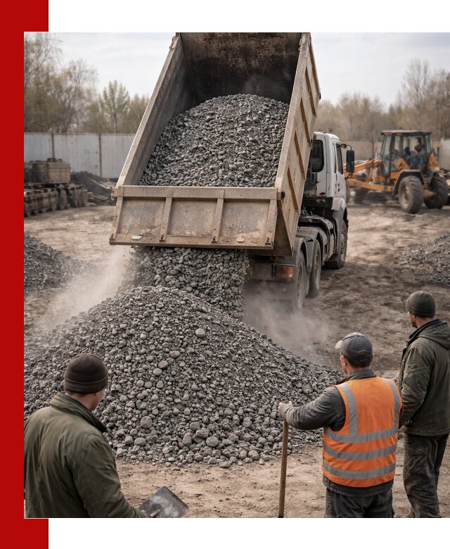 Доставка шлакового щебня в удобные сроки по выгодной цене в Симферополе