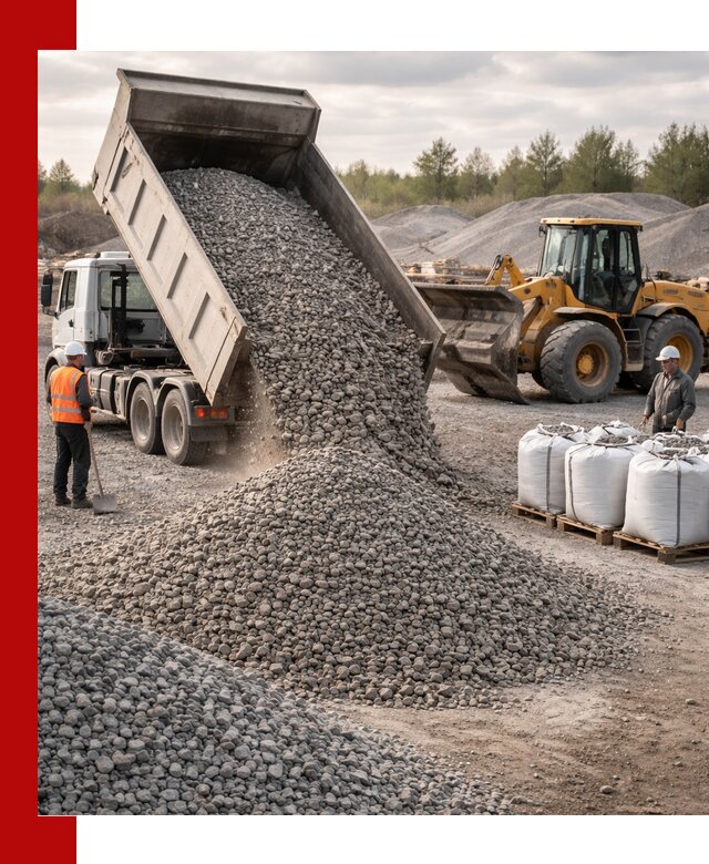 Бетонный щебень фракция 5–20 с доставкой в Симферополе