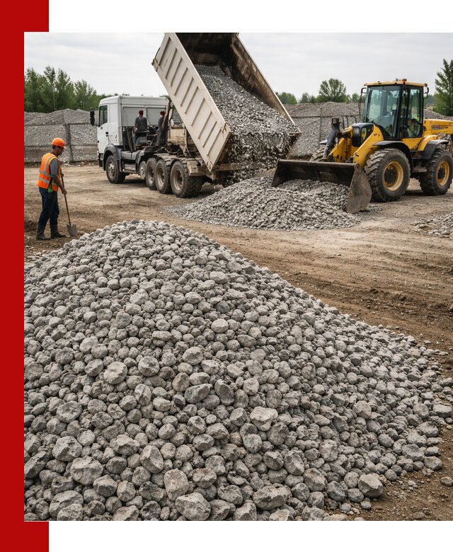 Доставка бетонного щебня фракции 40-70 в Симферополе