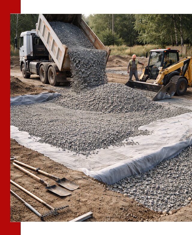 Щебень для фундамента с доставкой в Симферополе