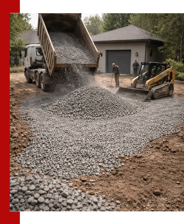Щебень для парковки в Симферополе: доставка и укладка качественного материала
