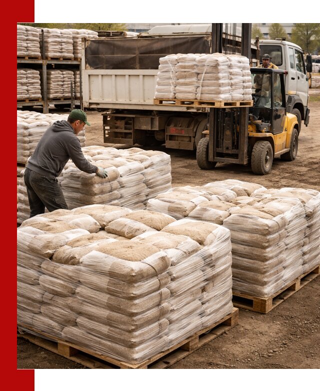 Карьерный песок в мешках с доставкой в Симферополе