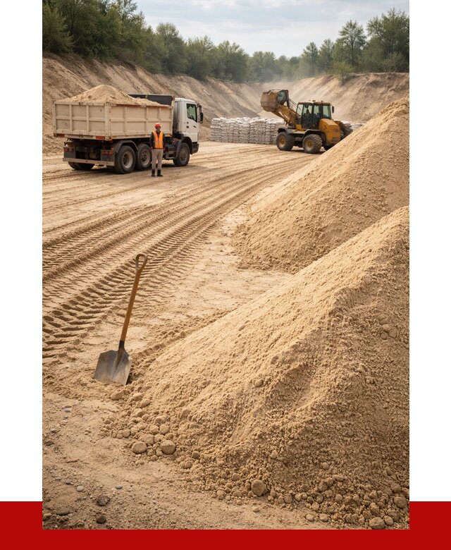 Карьерный песок мелкозернистый в Симферополе от 9348 р. | ПРОНЕРУДСим