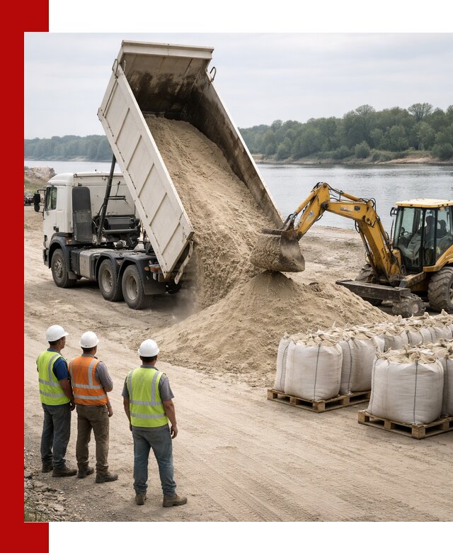 Доставка речного песка в Симферополе самосвалами и погрузкой