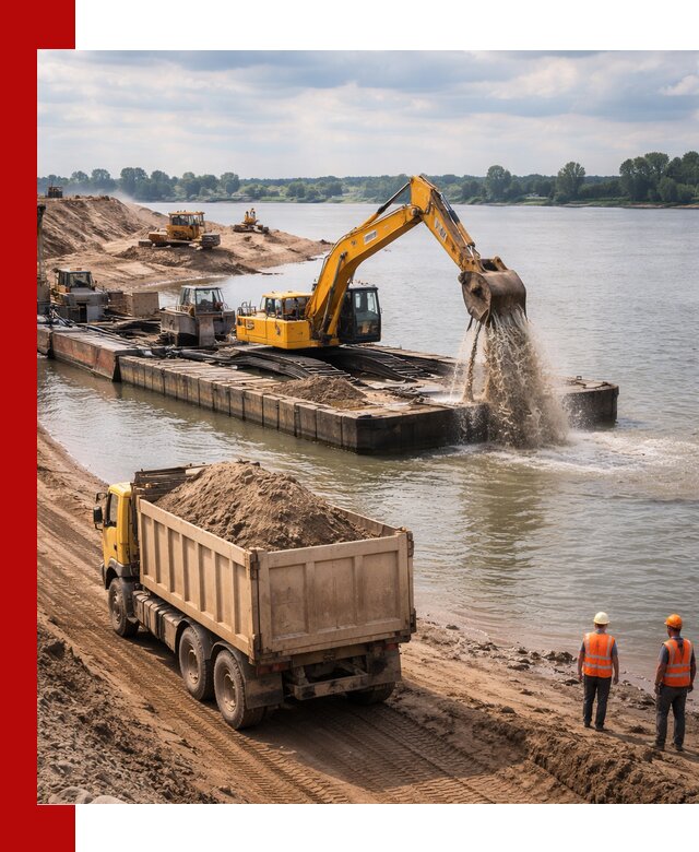 Намывной песок с доставкой в Симферополе оптом и в розницу