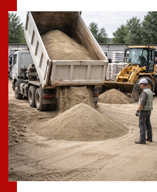 Поставка и доставка песка для бетона в Симферополе