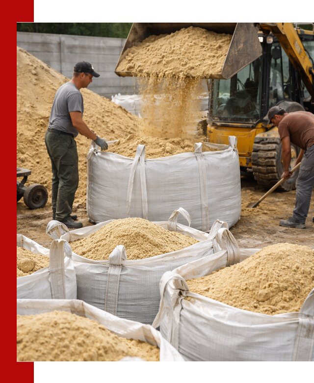 Поставка качественного песка для кладки в Симферополе