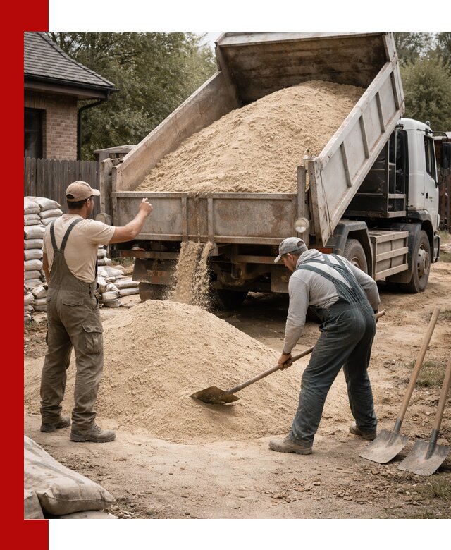 Песок для штукатурки с доставкой в Симферополе качественный и чистый