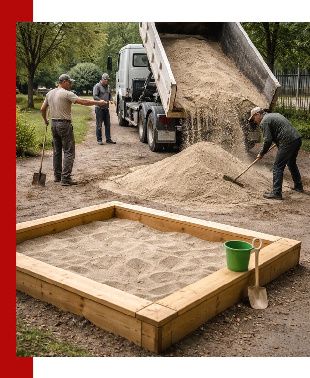 Песок для песочницы с доставкой в Симферополе недорого и чистый