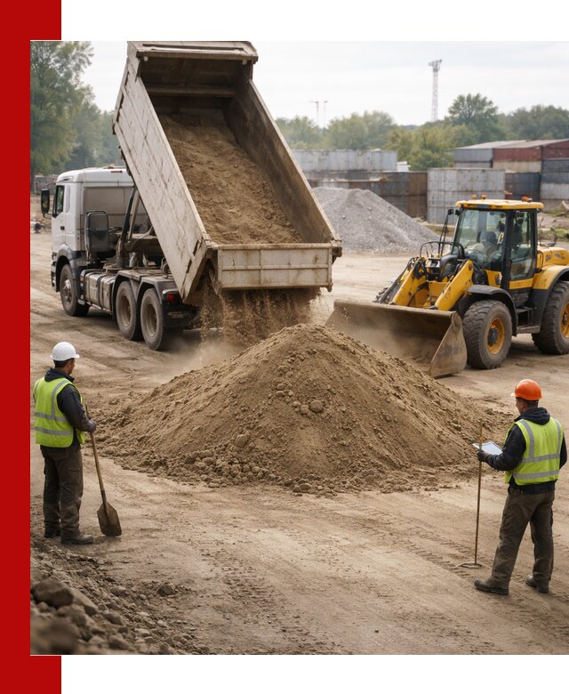 Доставка и продажа пескогрунта оптом и в розницу в Симферополе