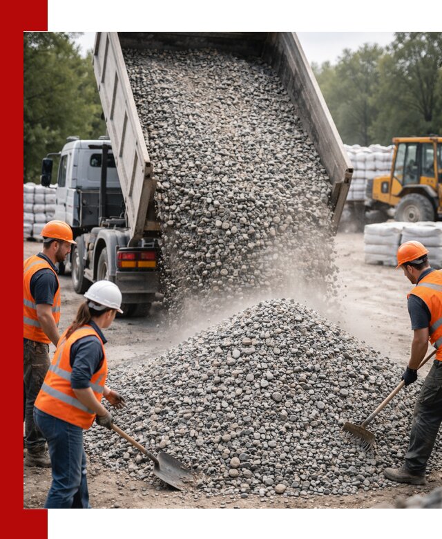 Доставка гравия и камня в Симферополе оптом и в розницу