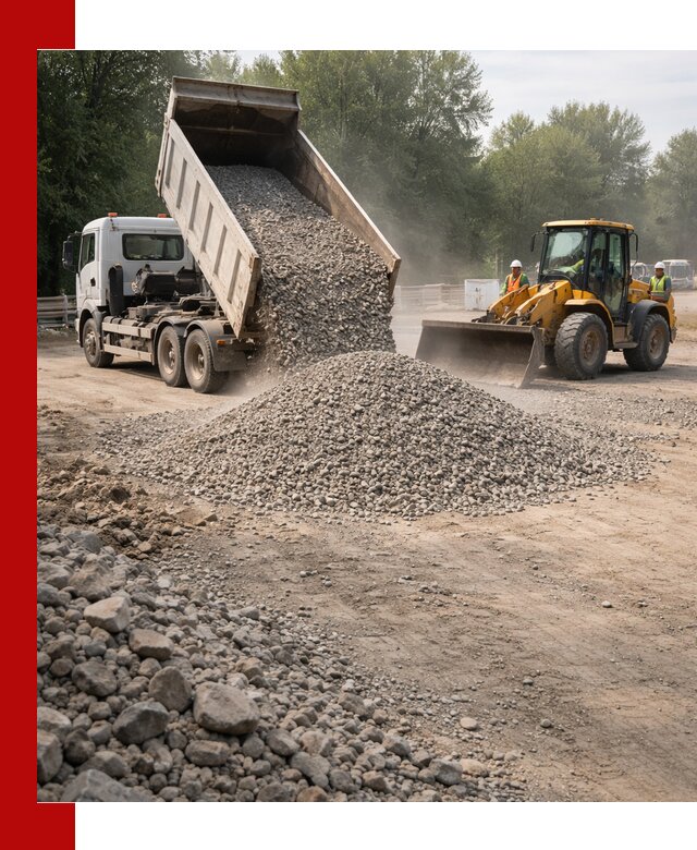 Гравий фракция 5–20 доставка в Симферополе оптом и в розницу