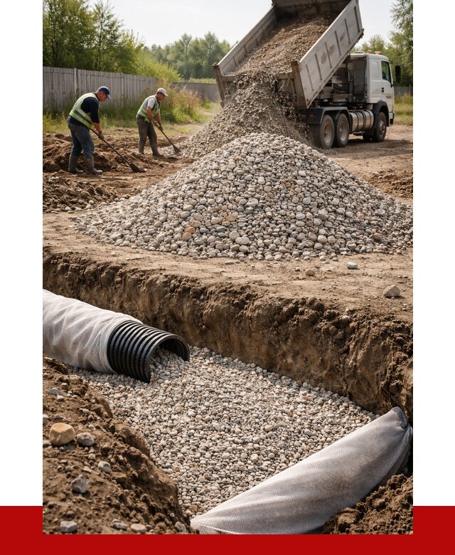 Гравий для дренажа в Симферополе от 2285 р., доставка ПРОНЕРУДСим