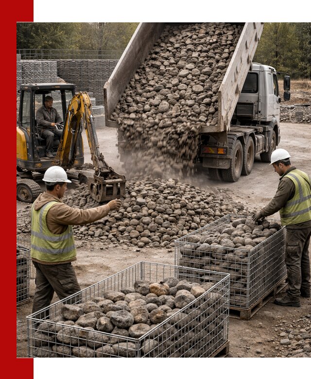 Камень для габионов фракция 100–201 в Симферополе