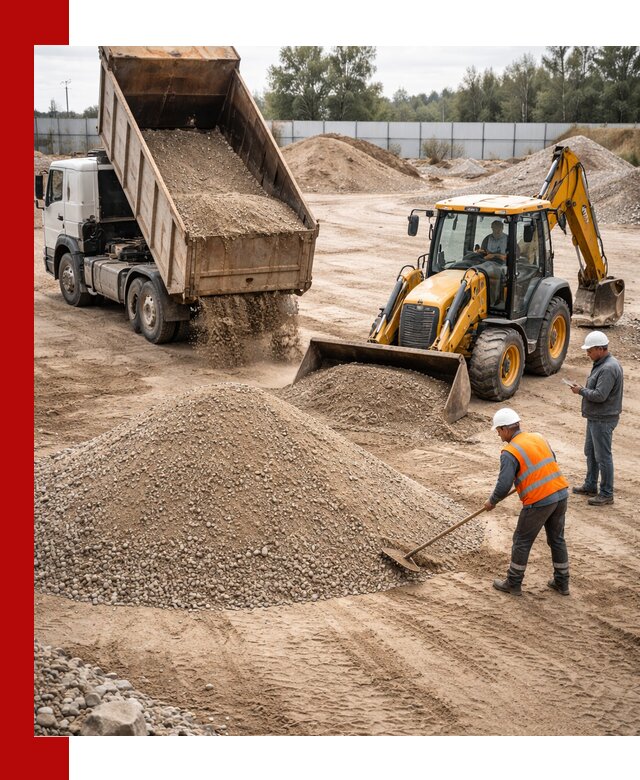 Поставка и доставка ПГС С4 в мешках и самосвалах в Симферополе