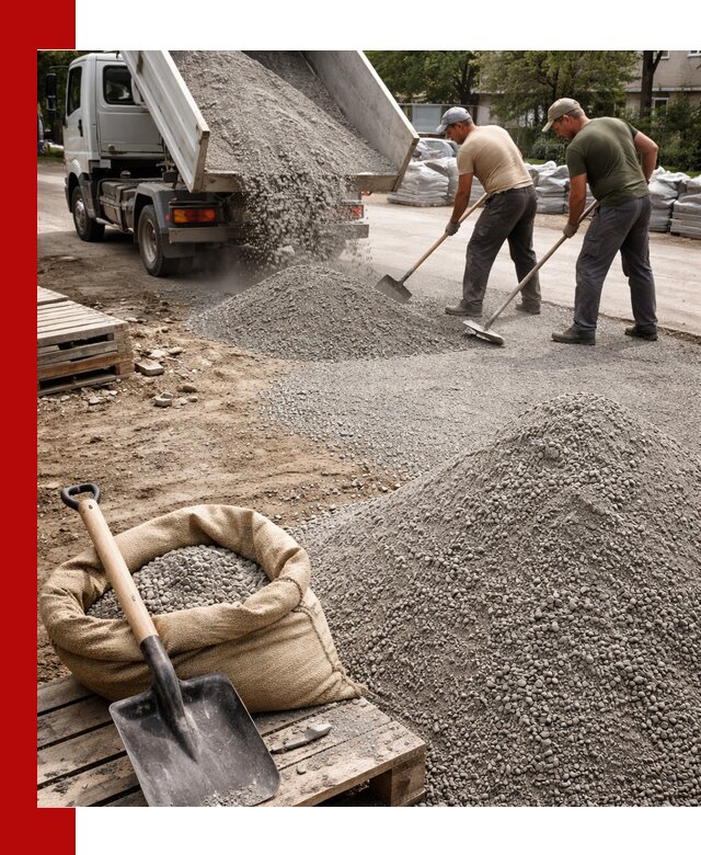 Отсев для тротуарной плитки в Симферополе — доставка и укладка