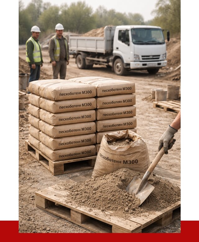Пескобетон М300 в Симферополе с доставкой от 4830 р. за куб | ПРОНЕРУДСим