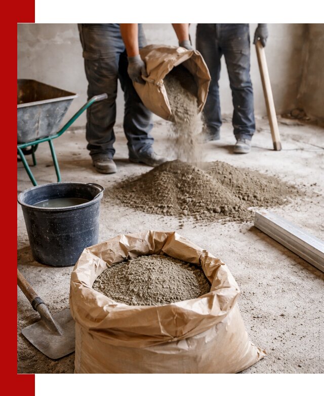 Доставка сухой смеси для стяжки в Симферополе