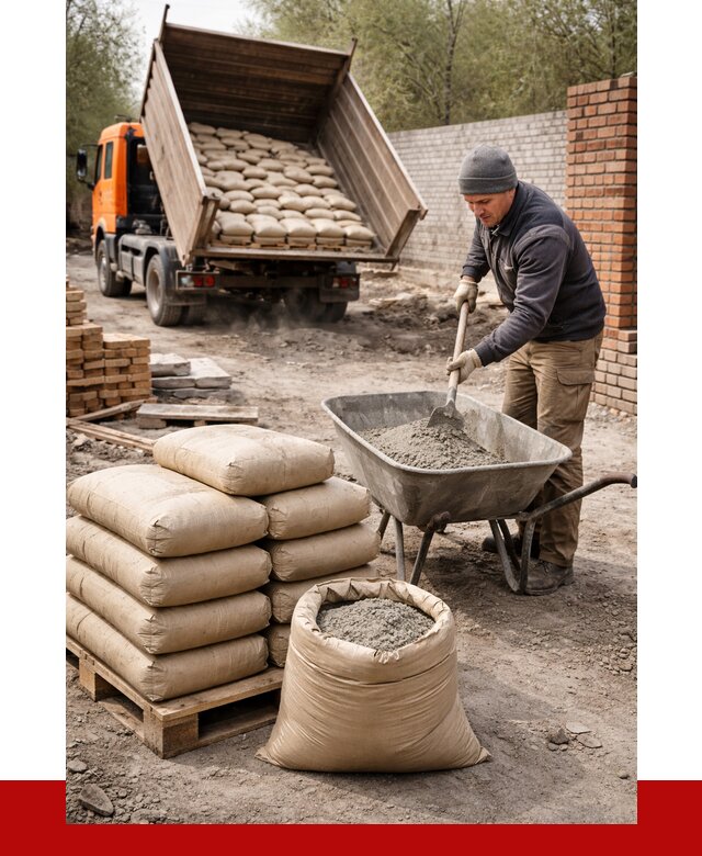 Купить сухую смесь для кладки в Симферополе от 1246 р. | ПРОНЕРУДСим