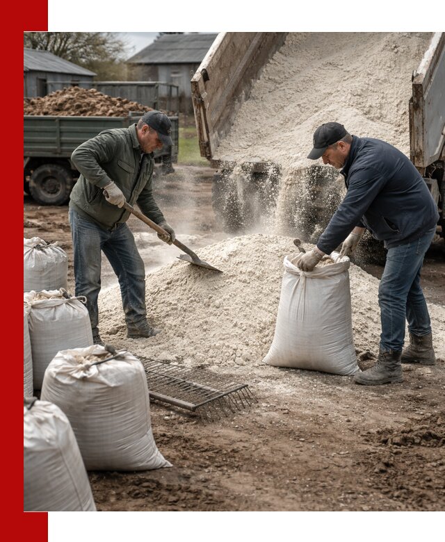 Доставка извести пушонки в Симферополе оптом и мелким оптом