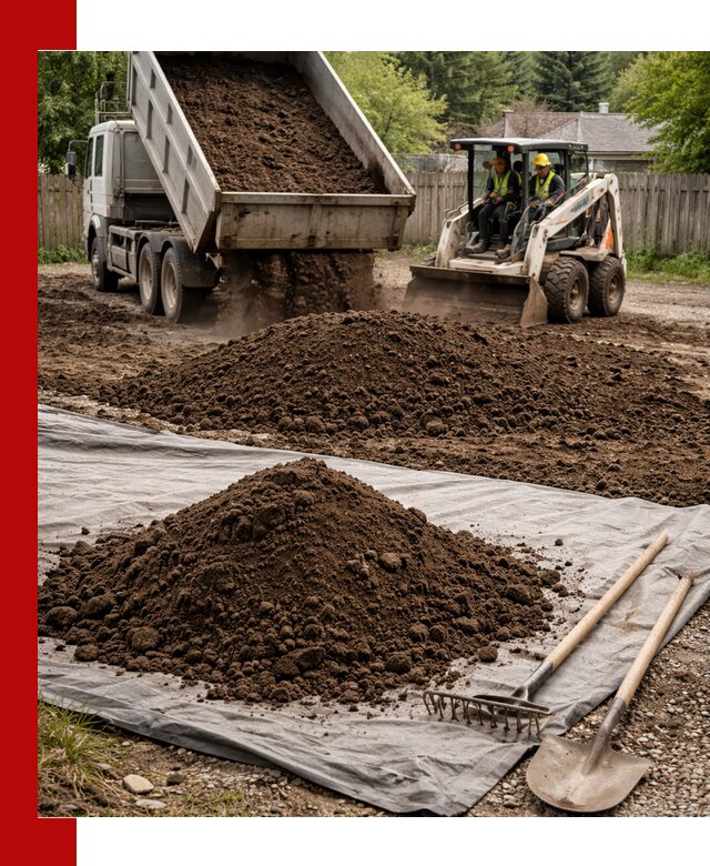 Грунт для отсыпки участка с доставкой в Симферополе