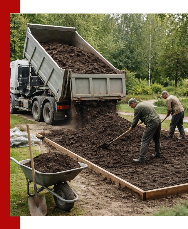 Доставка грунта для озеленения и благоустройства в Симферополе