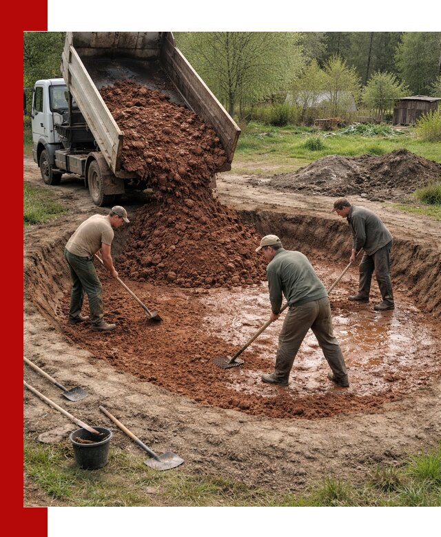 Купить качественную глину для пруда в Симферополе