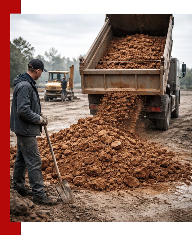 Глина для засыпки в Симферополе с доставкой самосвалами