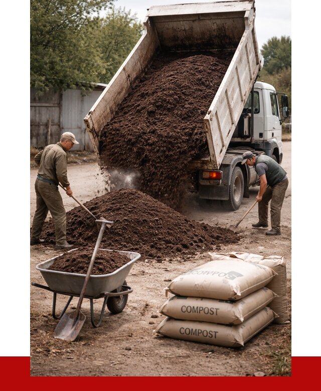 Купить компост в Симферополе от 4363 р. за куб с доставкой | ПРОНЕРУДСим