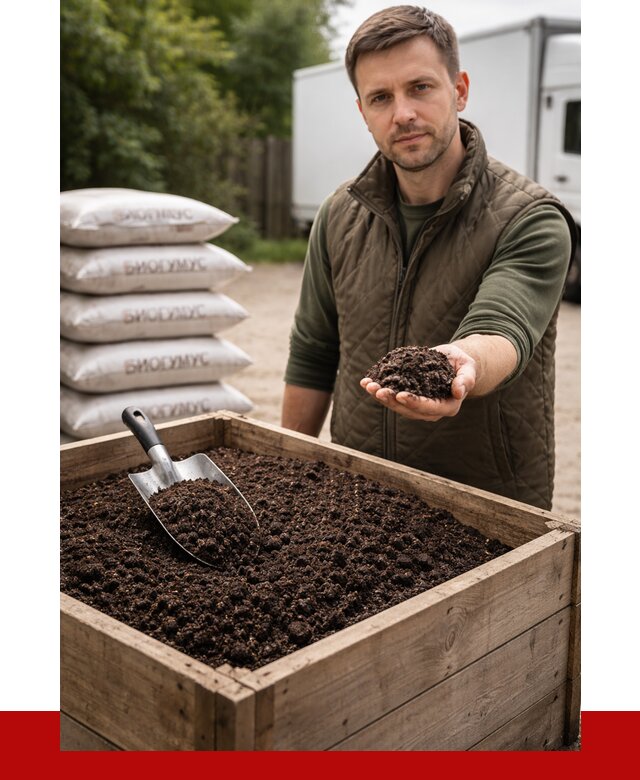 Купить биогумус в Симферополе с доставкой от 8829 р. за куб | ПРОНЕРУДСим