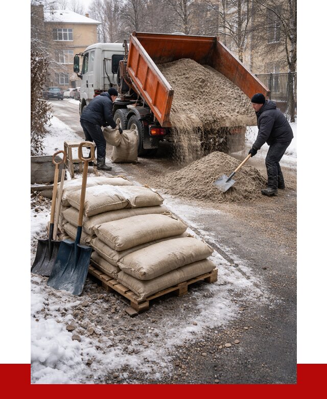 Противогололедные материалы оптом в Симферополе от 4363 р. | ПРОНЕРУДСим
