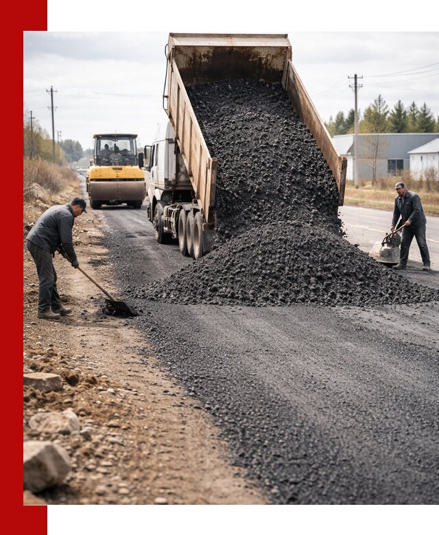 Асфальтовая крошка для дорог в Симферополе — поставка и доставка