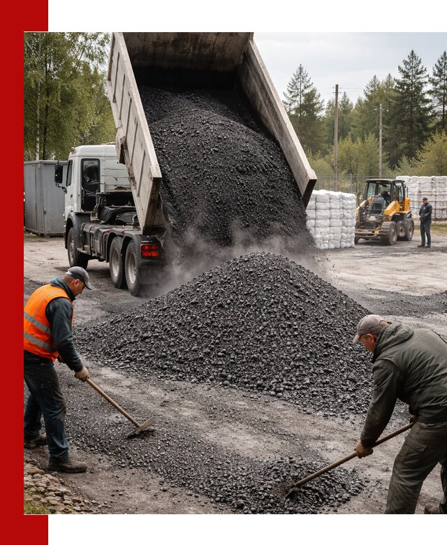 Доставка и продажа асфальтного гранулята в Симферополе