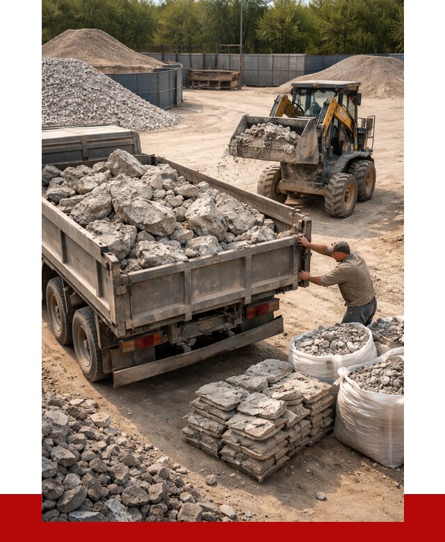 Купить бой бетона с доставкой в Симферополе от 4986 р. | ПРОНЕРУДСим