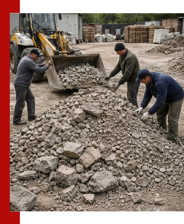 Демонтаж и вывоз бой бетона в Симферополе