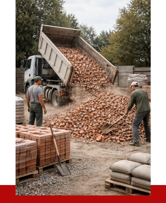 Бой кирпича в Симферополе с доставкой от 4363 руб/куб | ПРОНЕРУДСим